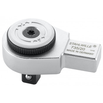 Stahlwille 735/20 58250020 įstatoma terkšlė, 1/2", 18 mm