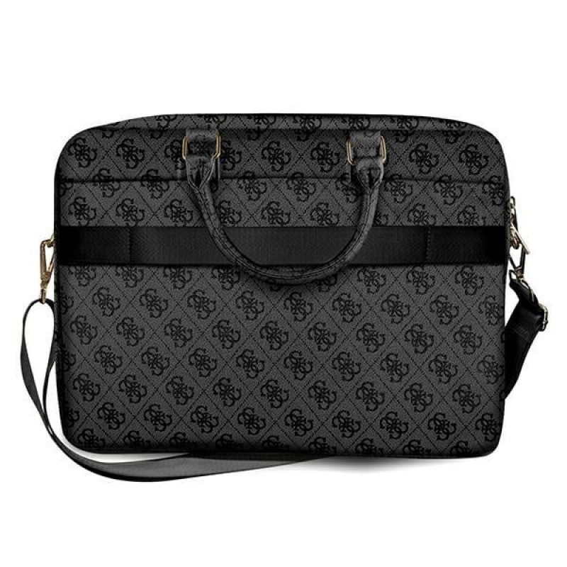 Guess GUCB15G4GFGR 15 colių nešiojamojo kompiuterio krepšys, 4G Uptown, pilkas