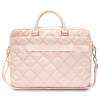 Guess GUCB15ZPSQSSGP 16 colių nešiojamojo kompiuterio krepšys, Quilted 4G, rausvas