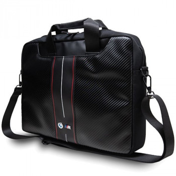 BMW BMCB15COMSCAKR nešiojamojo kompiuterio krepšys 15", Carbon Red Stripes, juodas