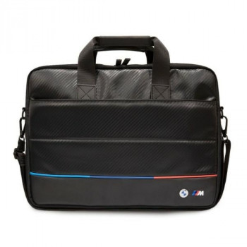 BMW BMCB15PUCARTCBK nešiojamojo kompiuterio krepšys iki 16", Carbon Tricolor, juodas