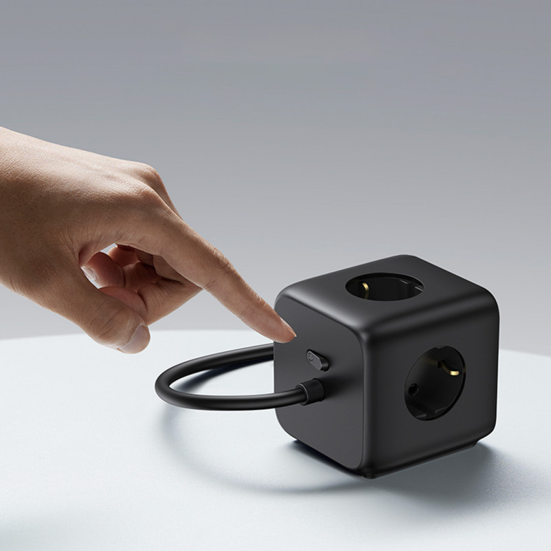 Ugreen CD268 kištukinis prailgintuvas kubas 65W USB-A/USB-C + 3x AC, juodas