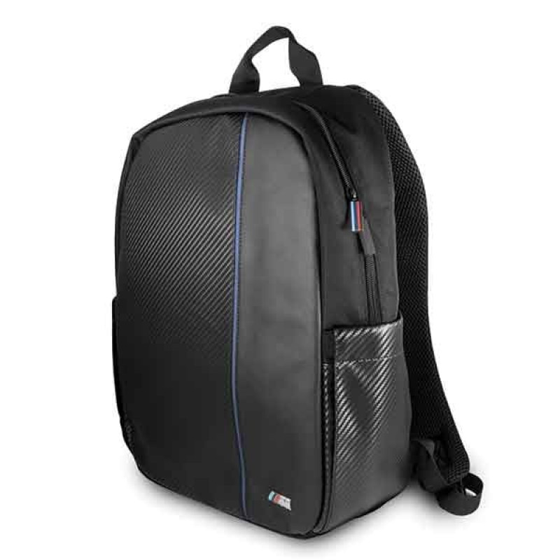 BMW BMBPCO15CAPNBK kuprinė, 16 colių, juoda Carbon Navy Stripe