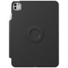UNIQ Rovus Snapmount Magnetic 360 Rotating Detachable planšetinio kompiuterio dėklas, skirtas Apple iPad Pro 11 2024, juodas