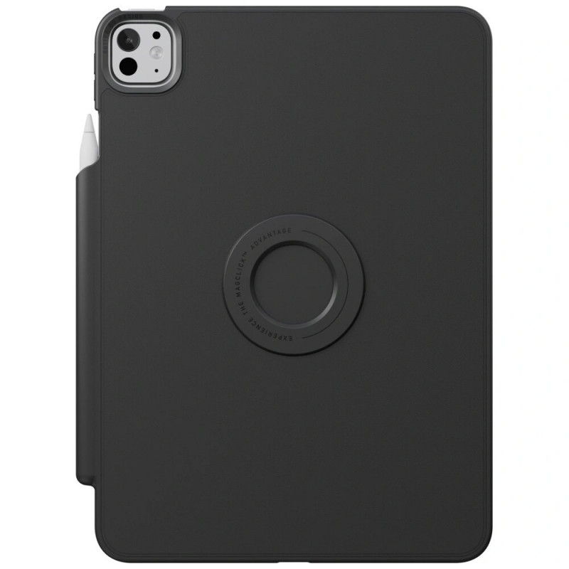 UNIQ Rovus Snapmount Magnetic 360 Rotating Detachable planšetinio kompiuterio dėklas, skirtas Apple iPad Pro 11 2024, juodas