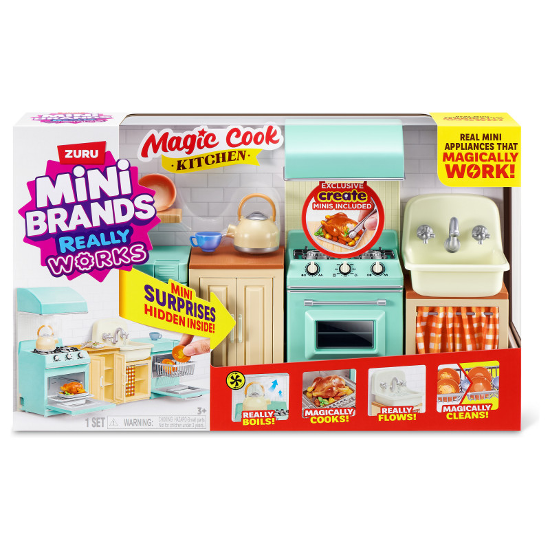 ZURU Mini Brands Magic Cook virtuvės žaidimų rinkinys Series 1