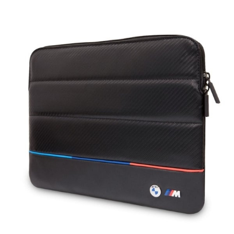 BMW BMCS16PUCARTCBK nešiojamojo kompiuterio įmautė, 16 colių, juoda Carbon Tricolor