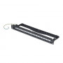 StarTech.com C6PANELSTP241U 24 prievadų 1U tuščia keystone komutacinė panelė su kabelių tvarkymo juosta, 48,3 cm, CAT6A, juoda