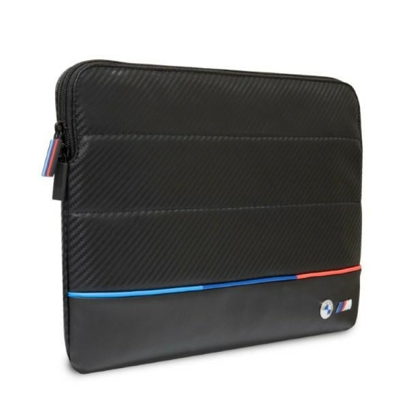 BMW BMCS14PUCARTCBK nešiojamojo kompiuterio įmautė, 14 colių, juoda Carbon Tricolor