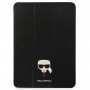Karl Lagerfeld KLFC11OKHK Book Cover viršelis, skirtas Apple iPad Pro 11 2021 3 kartos, juodas Saffiano Karl Head