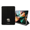 Karl Lagerfeld KLFC11OKHK Book Cover viršelis, skirtas Apple iPad Pro 11 2021 3 kartos, juodas Saffiano Karl Head