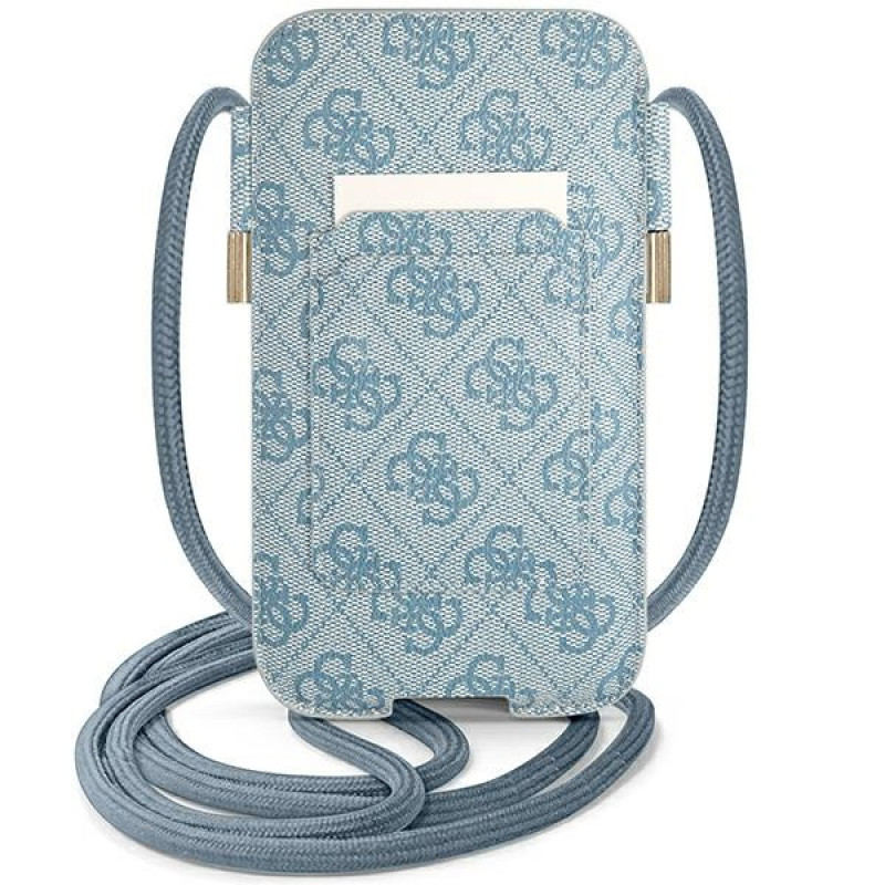 Guess GUPHL4GMGBL 4G Big Metal Logo kietasis dėklas 6,7" išmaniesiems telefonams, mėlynas
