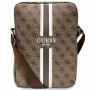 Guess GUTB10P4RPSW 4G Stripes planšetinio kompiuterio krepšys 10", rudas