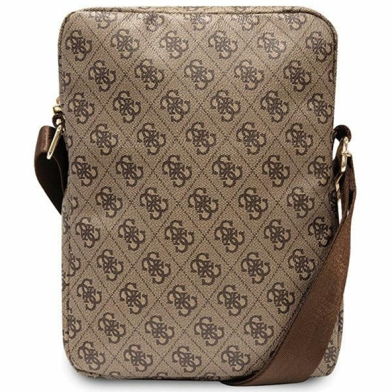 Guess GUTB10P4RPSW 4G Stripes planšetinio kompiuterio krepšys 10", rudas