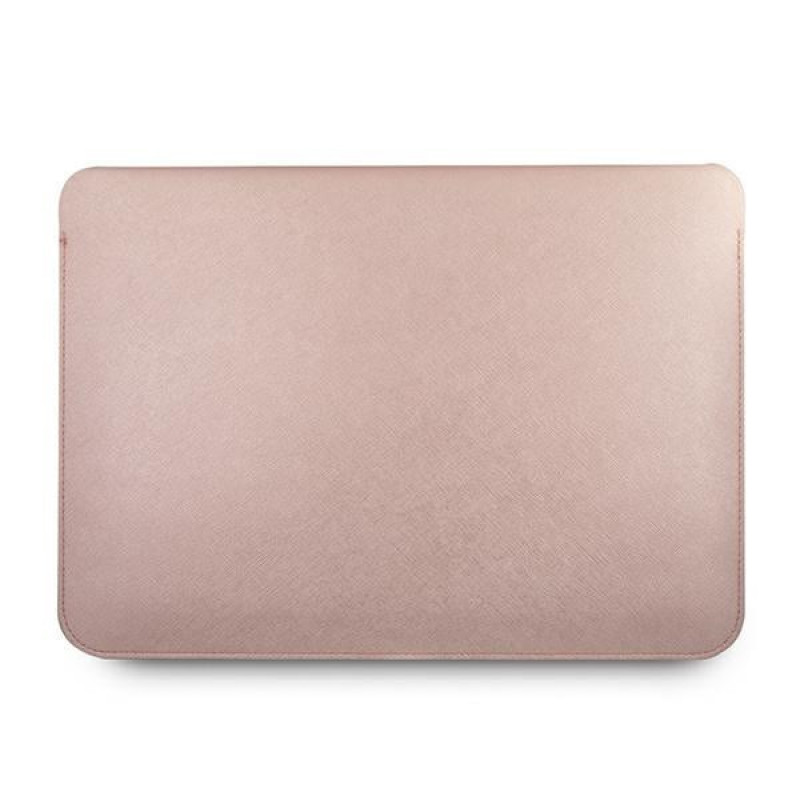 Guess GUCS13PUSASPI Saffiano Script 13" nešiojamojo kompiuterio įmautė, rožinė