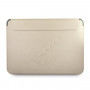 Guess GUCS13PUSASLG Saffiano Script 13" nešiojamojo kompiuterio įmautė, auksinė