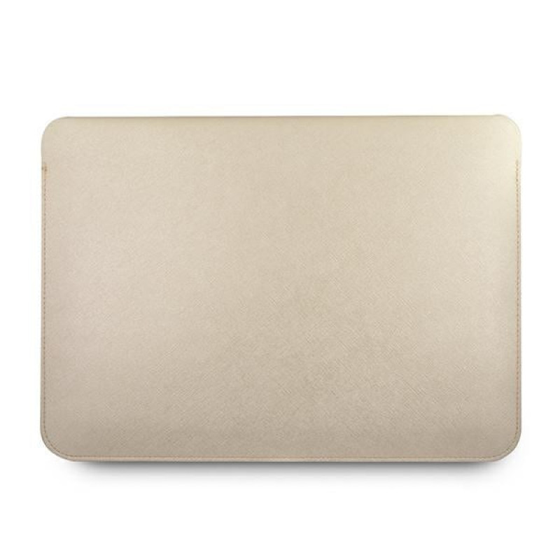 Guess GUCS13PUSASLG Saffiano Script 13" nešiojamojo kompiuterio įmautė, auksinė