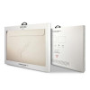 Guess GUCS13PUSASLG Saffiano Script 13" nešiojamojo kompiuterio įmautė, auksinė