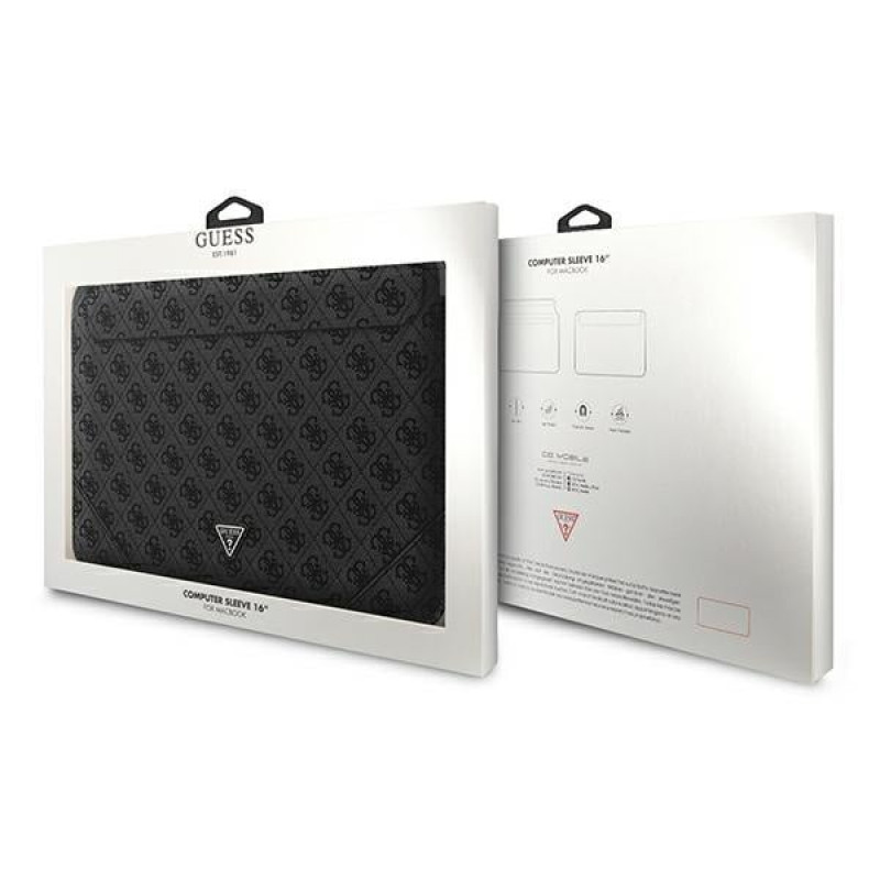 Guess GUCS16P4TK nešiojamojo kompiuterio įmautė 16", 4G Uptown Triangle, juoda
