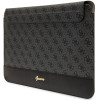 Guess GUCS14PS4SGK nešiojamojo kompiuterio įmautė 14", 4G Stripe Metal Logo, juoda