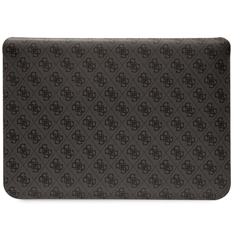 Guess GUCS14PS4SGK nešiojamojo kompiuterio įmautė 14", 4G Stripe Metal Logo, juoda