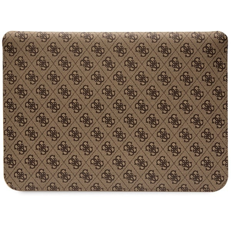 Guess GUCS14PS4SGW nešiojamojo kompiuterio įmautė 14", 4G Stripe Metal Logo, ruda
