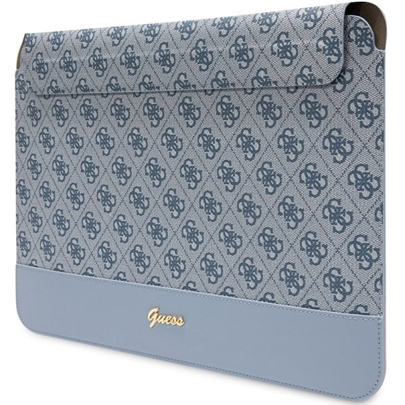 Guess GUCS14PS4SGB nešiojamojo kompiuterio įmautė 14", 4G Stripe Metal Logo, mėlyna