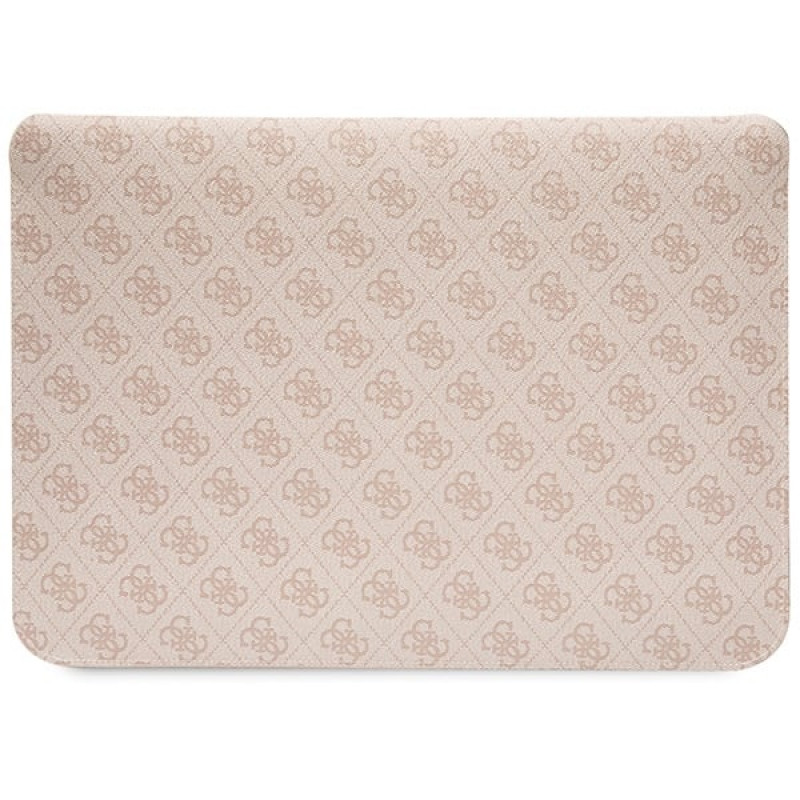 Guess GUCS14PS4SGP nešiojamojo kompiuterio įmautė 14 colių, 4G Stripe Metal Logo, rožinė