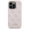 Guess GUBPM5P15L4GEMGP Apple iPhone 15 Pro kietasis dėklas + 5000 mAh MagSafe nešiojamasis akumuliatorius, 4G Metal Logo, rausvas