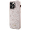 Guess GUBPM5P14L4GEMGP Apple iPhone 14 Pro kietasis dėklas + 5000 mAh MagSafe nešiojamas akumuliatorius, rinkinys, 4G Metal Logo, rožinis