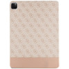 Guess GUFCP12PS4SGP Apple iPad Pro 12.9" (2020/2021/2022, 4th/5th/6th gen) dėklas-knygelė, 4G Stripe Allover, rausvas