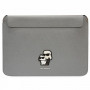 Karl Lagerfeld KLCS16SAKCPMG nešiojamojo kompiuterio įmautė 16", sidabrinė, Saffiano Karl&Choupette