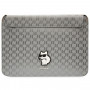 Karl Lagerfeld KLCS14SAKHPCG nešiojamojo kompiuterio įmautė 14", sidabrinė, Saffiano Monogram Choupette