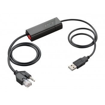 HP Poly APU-76 elektroninio ragelio kablio perjungiklio adapteris ausinėms, atitinka TAA (85R00AA)