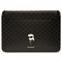 Karl Lagerfeld KLCS14SAKHPKK nešiojamojo kompiuterio įmautė 14", juoda, Saffiano Monogram Ikonik