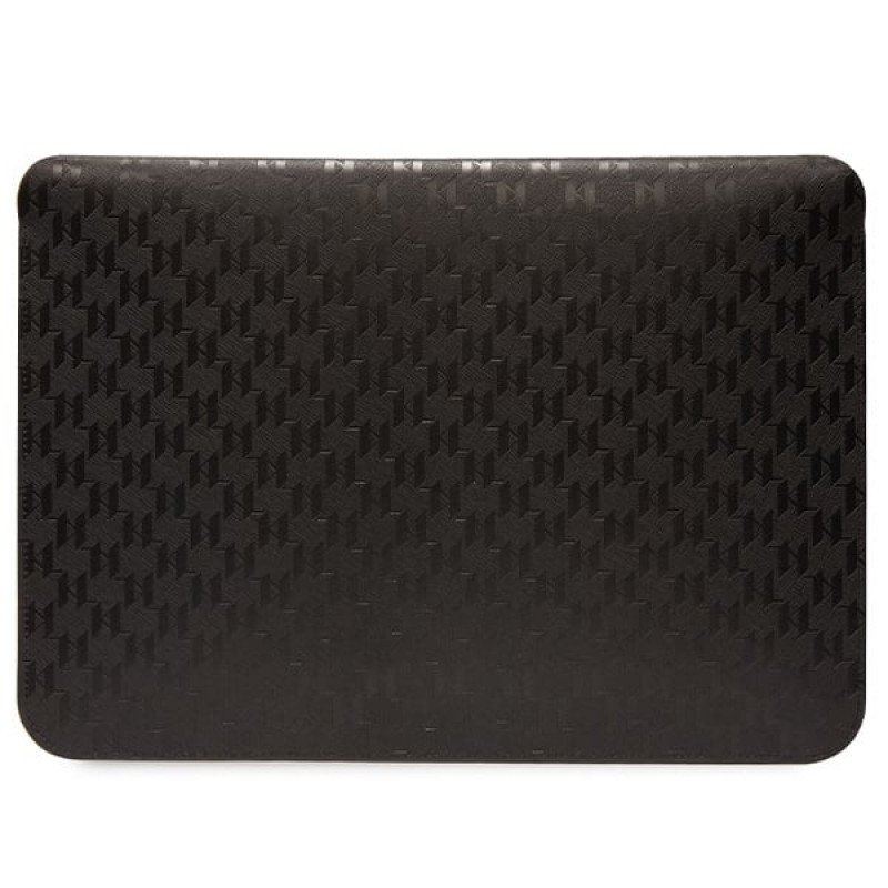 Karl Lagerfeld KLCS14SAKHPKK nešiojamojo kompiuterio įmautė 14", juoda, Saffiano Monogram Ikonik