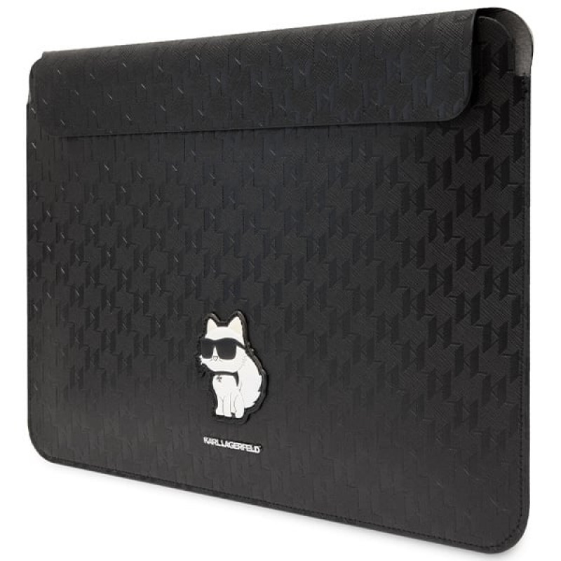 Karl Lagerfeld KLCS14SAKHPCK nešiojamojo kompiuterio įmautė 14", juoda, Saffiano Monogram Choupette