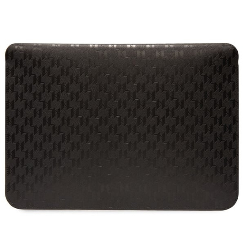 Karl Lagerfeld KLCS14SAKHPCK nešiojamojo kompiuterio įmautė 14", juoda, Saffiano Monogram Choupette
