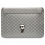 Karl Lagerfeld KLCS14SAKHPKG nešiojamojo kompiuterio įmautė 14", sidabrinė, Saffiano Monogram Ikonik
