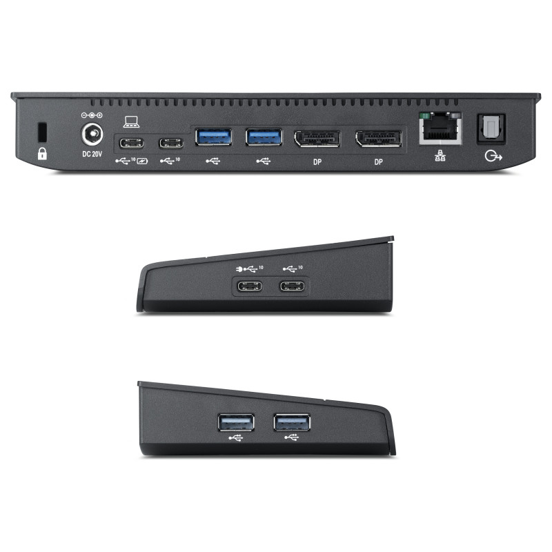 Fujitsu PR09 S26391-F6007-L500 prievadų kartotuvas, USB-C, 2 x DP, 120 W