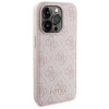 Guess GUBPM5P15X4GEMGP Apple iPhone 15 Pro Max kietasis dėklas + 5000 mAh MagSafe išorinės baterijos rinkinys, 4G Metal Logo, rožinės spalvos