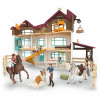 Schleich Horse Club ežero vilos ir aptvaro žaislinis rinkinys 42785