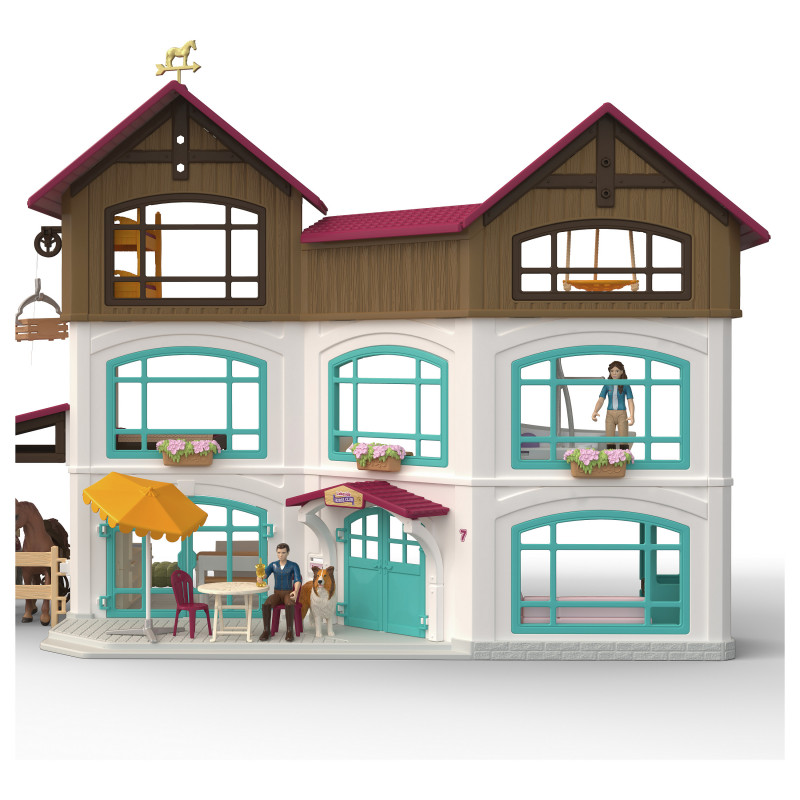 Schleich Horse Club ežero vilos ir aptvaro žaislinis rinkinys 42785