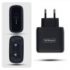 StarTech.com 1065EB-WALL-CHARGER 65 W USB-C GaN nešiojamojo kompiuterio įkroviklis, juodas