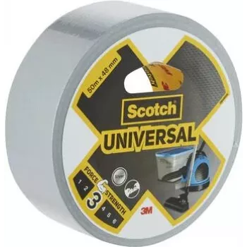 3M 1900 sidabrinė lipni juosta, 48 mm x 50 m, 6 ritinėliai – universali rišimui, taisymui, sandarinimui 7100205300