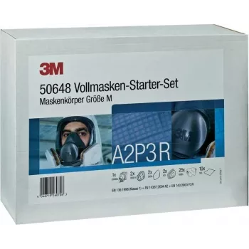3M viso veido kaukės pradinis rinkinys 6000 serijos vidutinio dydžio su A2P2 filtrais (DE272919916)