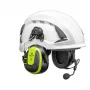 3M Peltor WS Alert X MRX21P3E3WS7 Bluetooth šalmo tvirtinamas ausines su 30 dB SNR, ryškiai geltonos spalvos