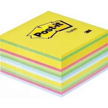 3M Post-it Notes kubas, 76 x 76 mm, Ultra Colors, 450 lapelių, PEFC sertifikuotas popierius, 1 kubas (2030-U)