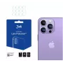 3MK Apple iPhone 14 Pro/14 Pro Max objektyvo apsauga - grūdintas stiklas ir aliuminio lydinys, 9H kietumas, juoda
