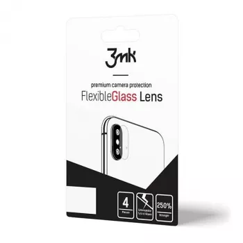 3MK Apple iPhone X/XS FlexibleGlass fotoaparato objektyvo stiklas (4 vnt.)